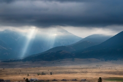 Sun Rays on the mountains